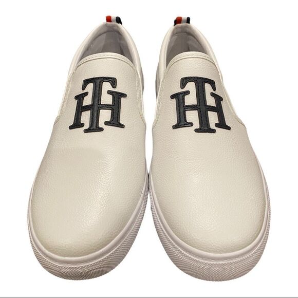 NEW Tommy Hilfiger White Casual Slip-on Lucey 3 Loafers Sneakers 10 10M - Picture 3 of 5